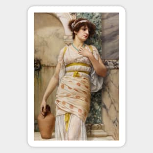 At the Fountain by John William Godward Magnet